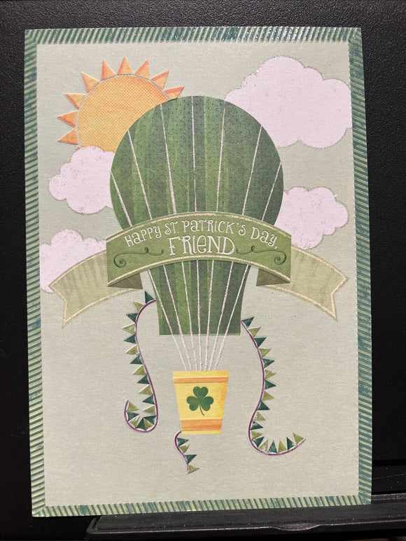 For Friend St. Patrick's Day Greeting Card w/Envelope