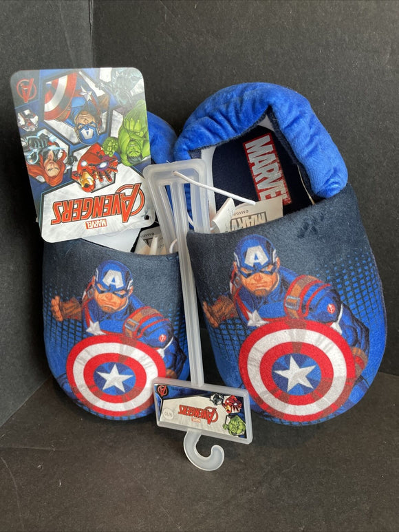 Marvel Captain America Child  Slippers Size 9/10