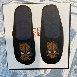 Marvel Spiderman Men’s Plush Slip On Slippers Size M