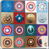 Marvel Avengers Captain America Shield 75th Anniversary MRV1458  Canvas Only