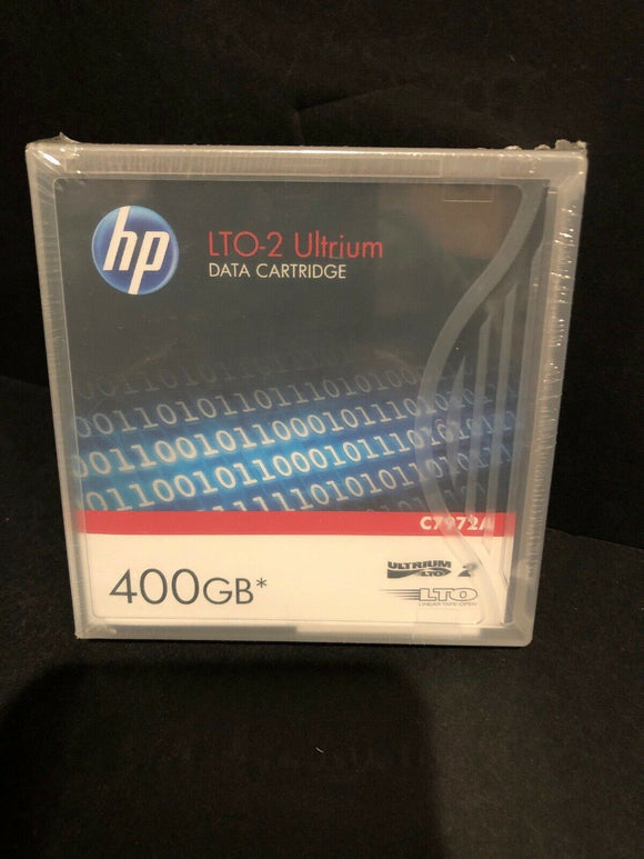 NEW HP Data Cartridge LTO-2 Ultrium 400 GB* C7972A NEW