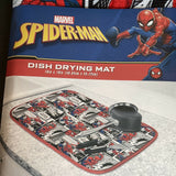 Marvel Spider-Man Dish Drying Mat Kitchen 16 X 18” NWT