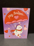 Godson Valentine’s Day Greeting Card w/Envelope NEW