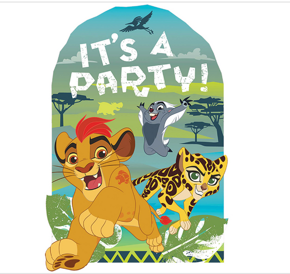 Lion Guard Postcard Invitations Boys Birthday Party Supplies Favor Stationary 8