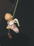Pink Amber Prayer Angel Orn by the Encore Group made by Russ Berrie NEW
