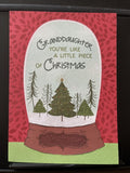 Merry Christmas Granddaughter Greeting Card w/Envelope