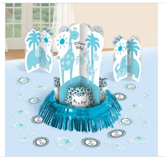 BABY SHOWER-IT'S A BOY TABLE DECORATING KIT , 3 PC.