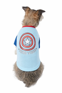 Marvel 's Captain America "Hero Vibes" Dog & Cat T-shirt Size XXL