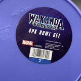 Black Panther 4pk Purple Bowl Set