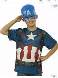 Rubies Captain America Top& Mask Avengers Age Ultron Fancy Child Costume