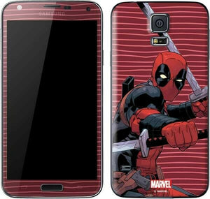 Marvel  Deadpool Dual Wield Galaxy S5 Skinit Phone Skin NEW