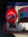 Marvel Spiderman Flashing LED Watch W/ 4 Interchangeable Watch Bands Included