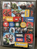 Marvel Avengers Face Pose Hardcover Spiral Notebook Stickers & Folder 80 Sheets