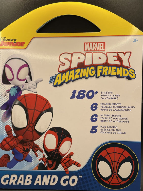 Marvel Spidey & Amazing Friends Sticker Activity Grab n Go Book Ages 3+
