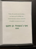 For Daughter on St. Patrick's Day Greeting Card w/Envelope