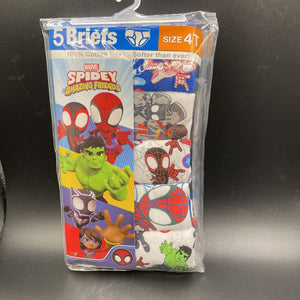 Spidey & Amazing Friends 5 Pack 4T Toddler Briefs