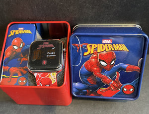 Spiderman Youth LED Watch In collectors Tin Box