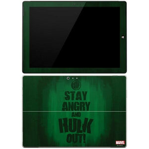 Marvel Stay Angry and Hulk Out Microsoft Surface Pro 3 Skin By Skinit NEW
