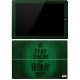 Marvel Stay Angry and Hulk Out Microsoft Surface Pro 3 Skin By Skinit NEW