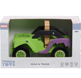 Marvel Just Play Disney Wooden Toys Hulk and Truck, Figure Vehicle, Kids Toys...