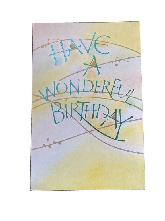 Happy Birthday Greeting Card w/Envelope NEW