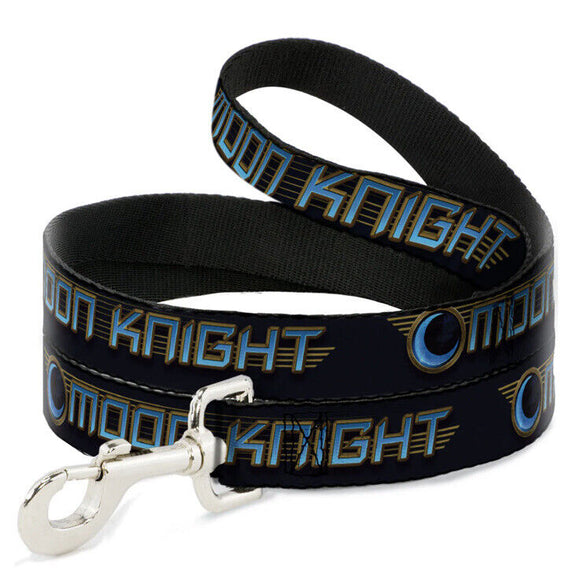 Buckle Down Moon Knight logo Dog Leash 1” Wide 4ft Long WMC204