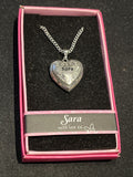 Heart Picture Locket With Love Necklace 16-18" Chain Sara