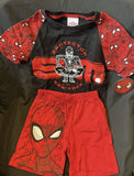 Marvel Spiderman Protector Tshirt & Short Set for Toddlers Sz 3T