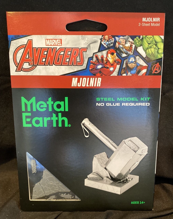 Fascinations Metal Earth Marvel Thor's Hammer Mjolnir 3D Model Kit MMS320