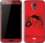 Outline of Spider-Man Galaxy S5 Skinit Phone Skin Marvel NEW