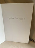 You’re The Best Greeting Card w/Envelope NEW