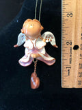 Pink Mariah Prayer Angel Orn by the Encore Group made by Russ Berrie NEW