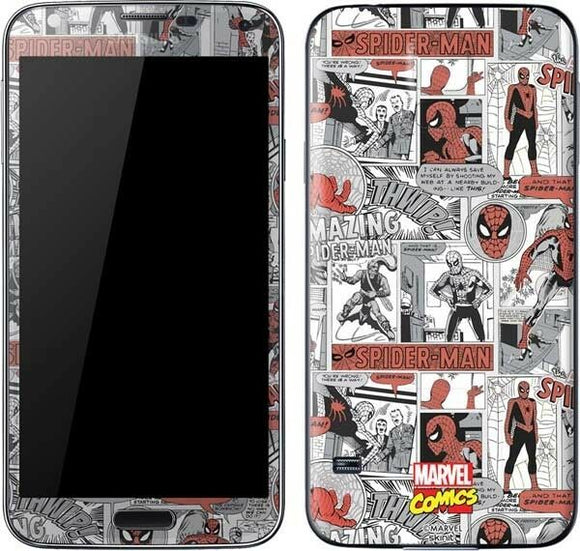 Spidey Comic Pattern Galaxy S5 Skinit Phone Skin Marvel NEW