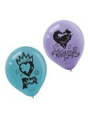 Disney Descendants 2 Latex Balloons~Girls Birthday Decoration Party Supply ~ 6ct