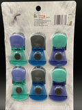 NEW - Disney's Marvel BLACK PANTHER WAKANDA FOREVER 6 Pack Magnetic Bag Clips