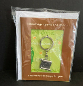 Congrats Grad Key Chain Graduation Card Russ NEW