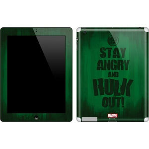 Marvel X-Men Stay Angry and Hulk Out Apple iPad 2 Skin By Skinit NEW