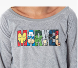 Marvel Comics Women's Avengers  Fleecy Soft Long Sleeve Pullover Pajama Top XS