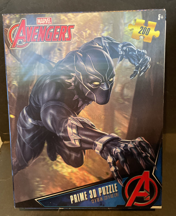 Avengers Black Panther 3D 200 pc Puzzle 12x18”