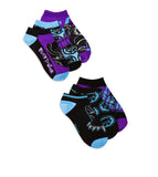 Marvel Black Panther Boys L (3-9 Shoe Sz) No Show Socks 8 Pairs