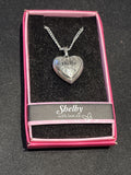 Heart Picture Locket With Love Necklace 16-18" Chain Shelby