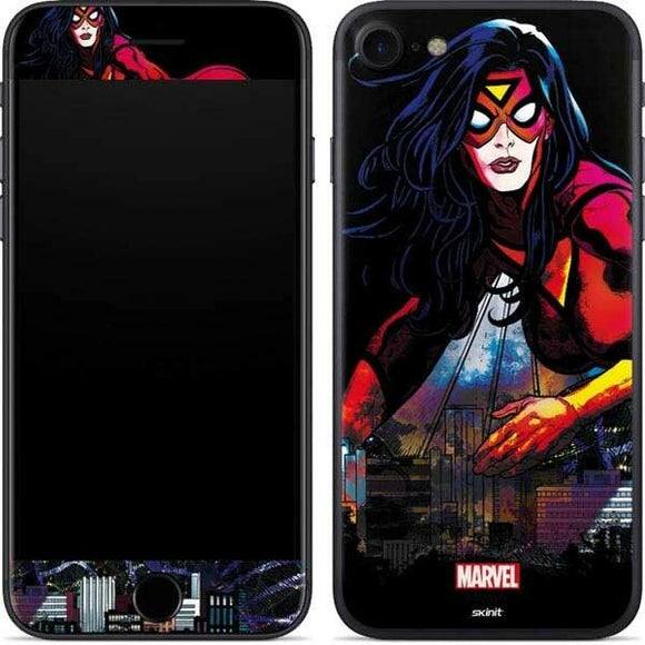 Spider-Woman Skyline iPhone 7 Skinit Phone Skin Marvel NEW