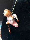 Pink Leah Prayer Angel Orn by the Encore Group made by Russ Berrie NEW
