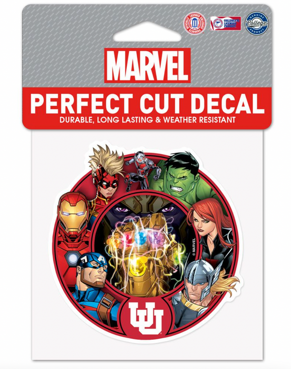 Utah Utes Marvel Avengers Perfect Cut Decal 4