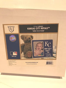 Kansas City Royals MLB Pro Baseball Born to Be Fan Ceramic Photo Frame 4x6 NEW
