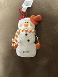 Dylan Personalized Snowman Ornament Encore 2004 NEW