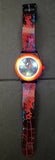 Spiderman Youth Watch w/Flashing Spiderman that Opens to View Time