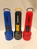 3 Dorcy 7" Flashlights Assorted Colors NEW