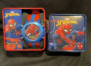 Spiderman Youth Flashing LCD Watch In Collectors Box