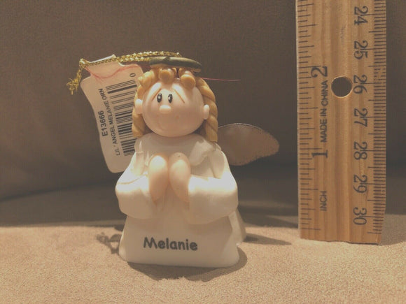 Melanie Personalized Angel Ornament 2.5” NEW